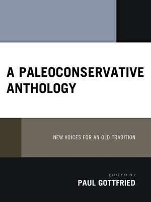 cover image of A Paleoconservative Anthology